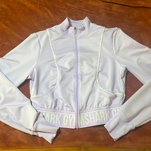 GymShark Zip Up Long Sleeve Crop Top